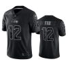 12th fan seahawks black reflective limited jersey