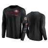 49ers black high whip pitcher long sleeve t shirt