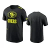 49ers black volt t shirt