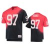 49ers bryant young black red retro t shirt