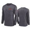 49ers charcoal velocity athletic stack long sleeve t shirt