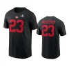49ers christian mccaffrey black super bowl lviii name number t shirt