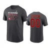 49ers custom anthracite 2023 nfc champions locker room t shirt