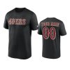 49ers custom black wordmark legend t shirt