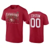 49ers custom scarlet 2023 nfc champions hometown t shirt