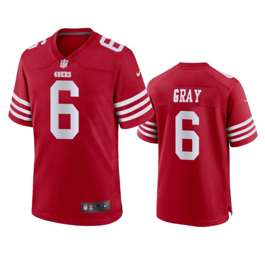 49ers danny gray game scarlet jersey