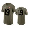 49ers deebo samuel olive 2022 salute to service t shirt