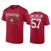 49ers dre greenlaw scarlet 2023 nfc champions hometown t shirt