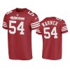 49ers fred warner scarlet name number t shirt