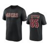 49ers george kittle black wordmark legend t shirt