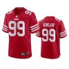 49ers javon kinlaw 2022 23 game scarlet jersey