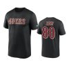 49ers jerry rice black wordmark legend t shirt