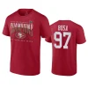 49ers nick bosa scarlet 2023 nfc champions hometown t shirt