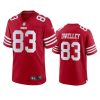 49ers ross dwelley game scarlet jersey