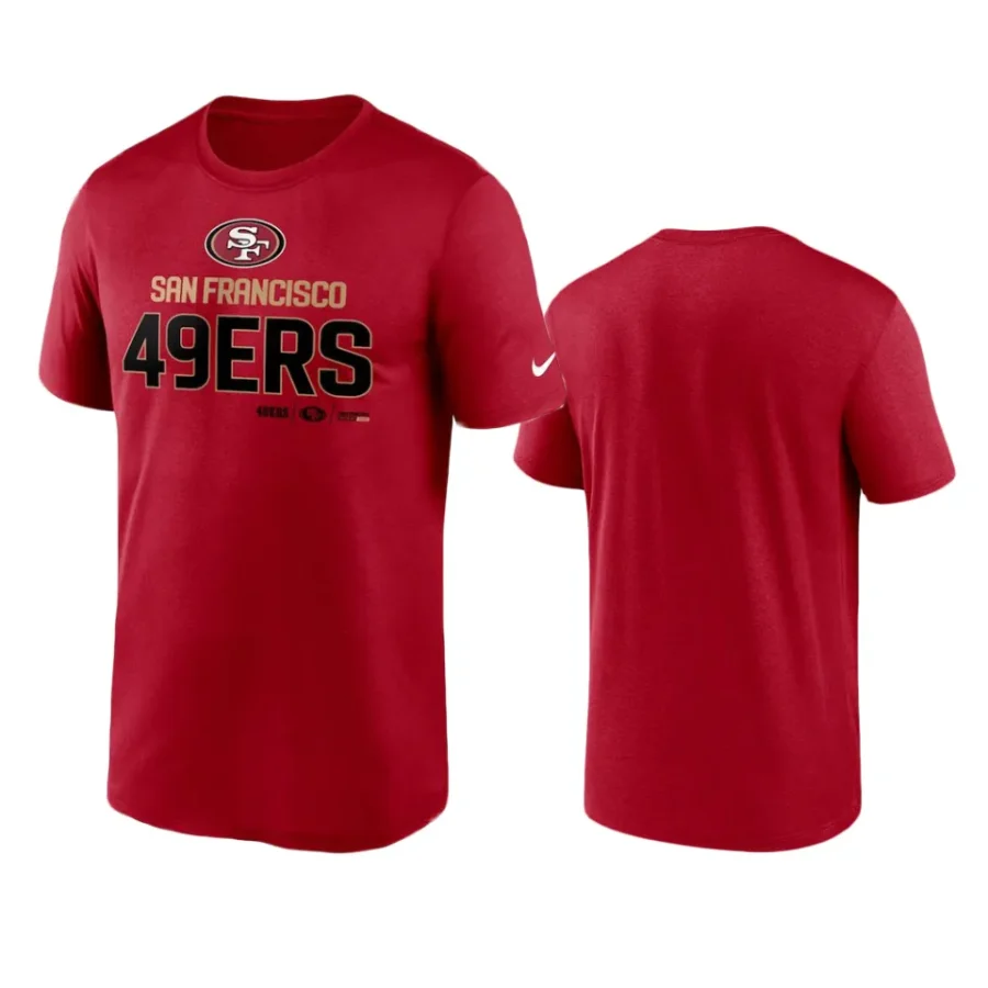 49ers scarlet legend community t shirt