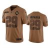 49ers talanoa hufanga limited 2023 salute to service brown jersey