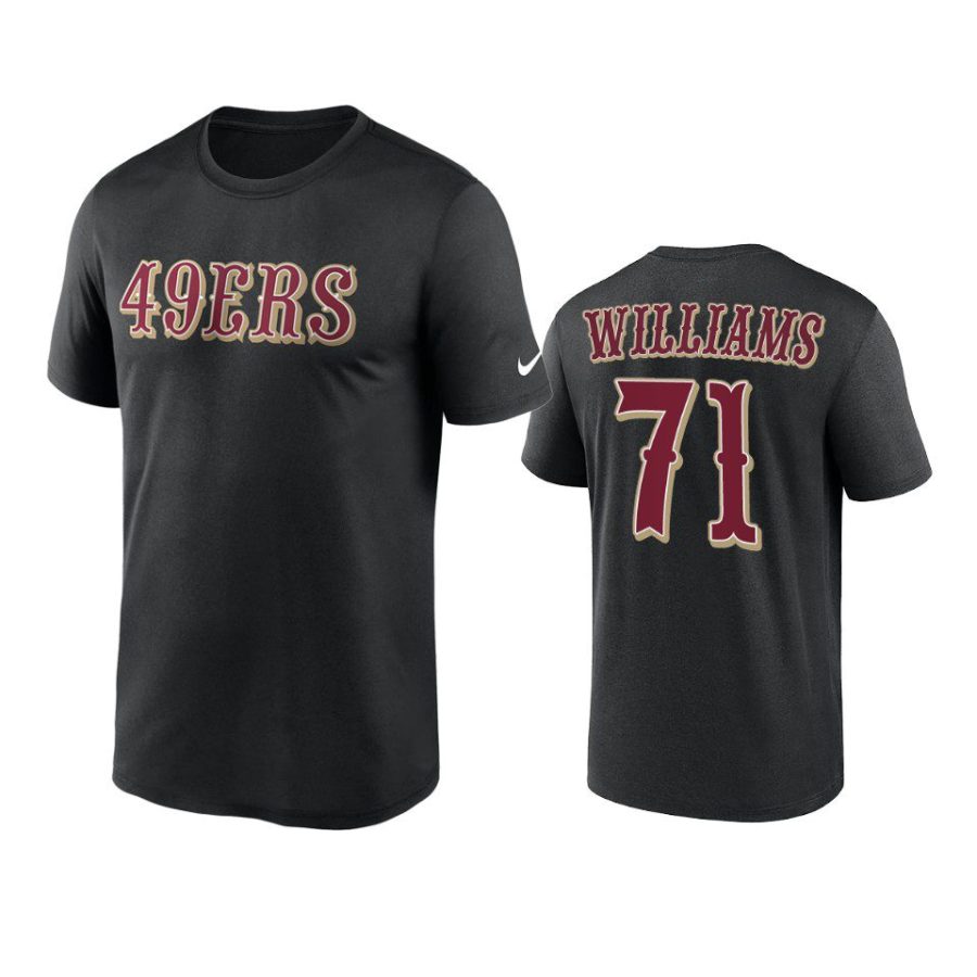 49ers trent williams black wordmark legend t shirt