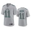 a.j. brown eagles atmosphere fashion game gray jersey