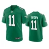 a.j. brown eagles kelly green alternate game jersey