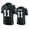 a.j. brown eagles vapor f.u.s.e. limited black jersey