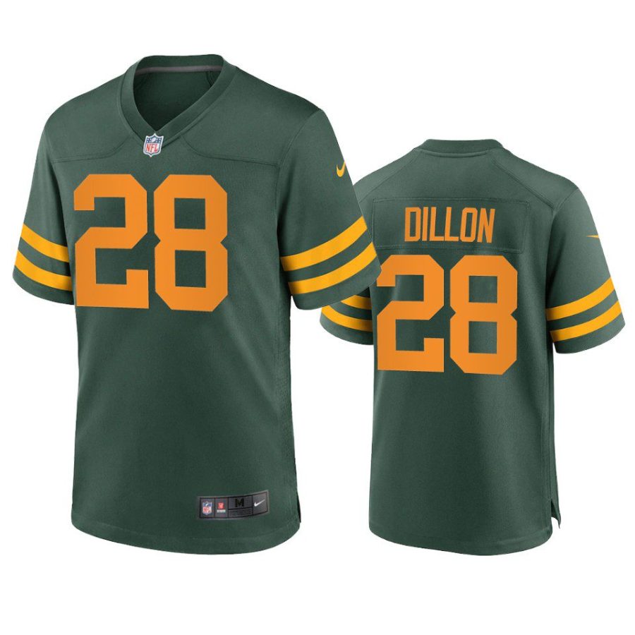 a.j. dillon packers alternate game green jersey