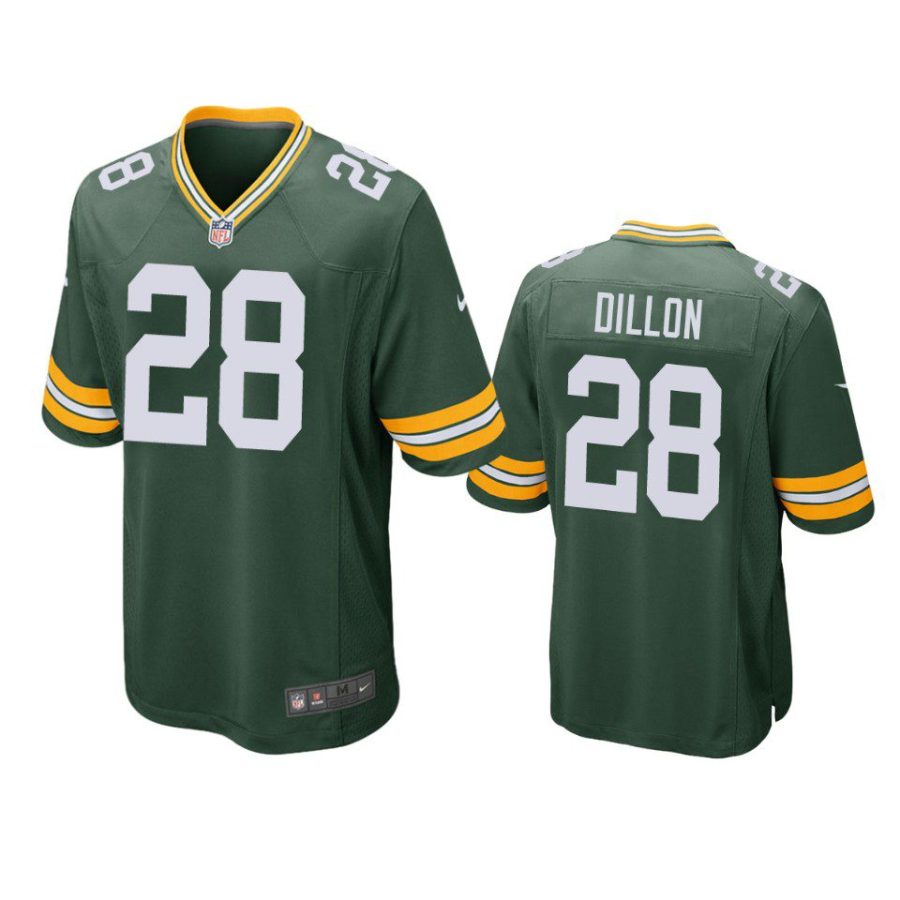 a.j. dillon packers game green jersey