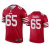 aaron banks 49ers scarlet legend jersey