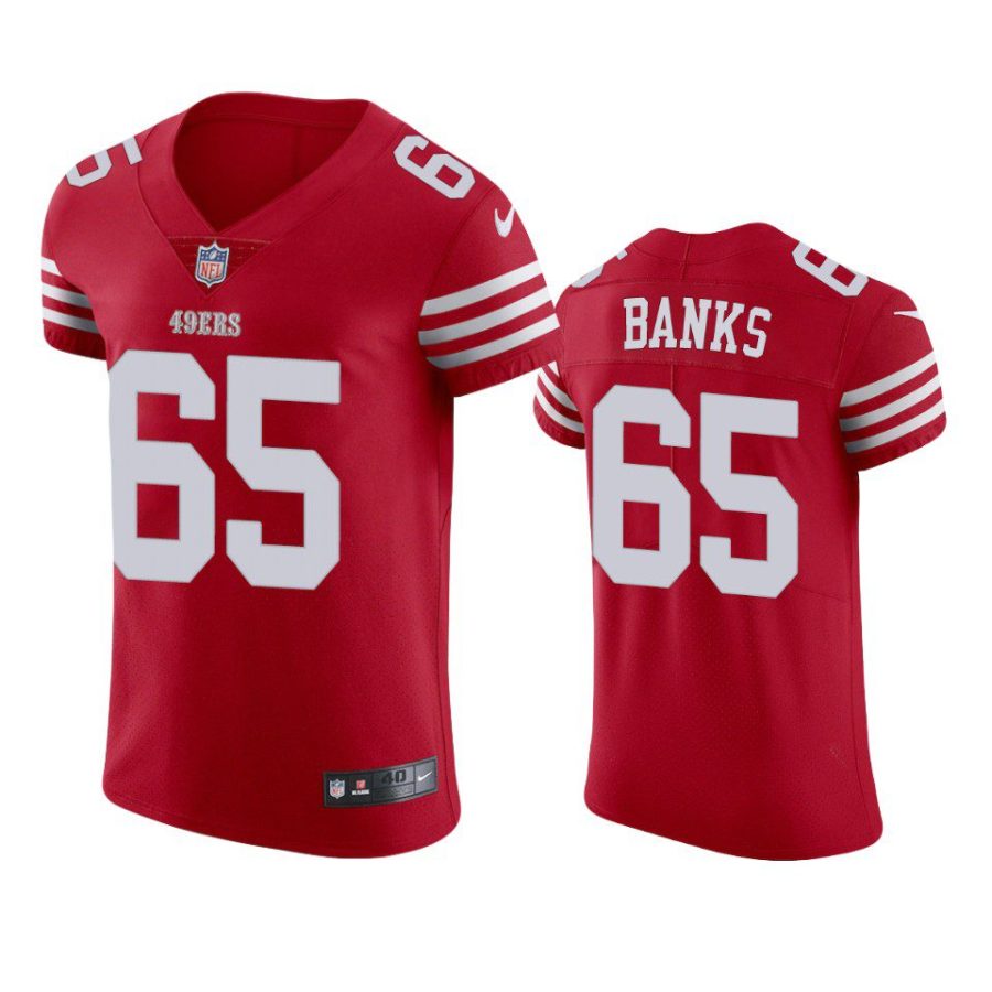 aaron banks 49ers scarlet vapor elite jersey
