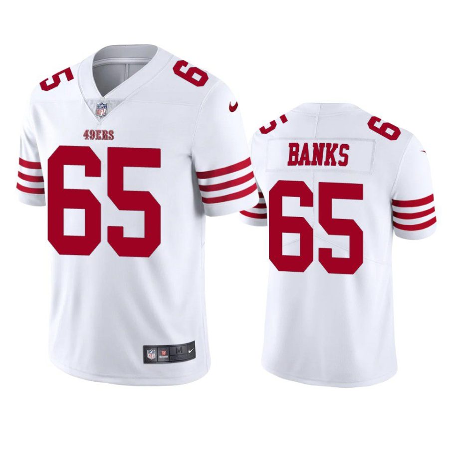 aaron banks 49ers white vapor limited jersey