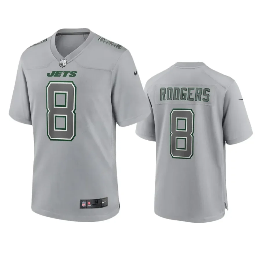 aaron rodgers jets atmosphere fashion game gray jersey