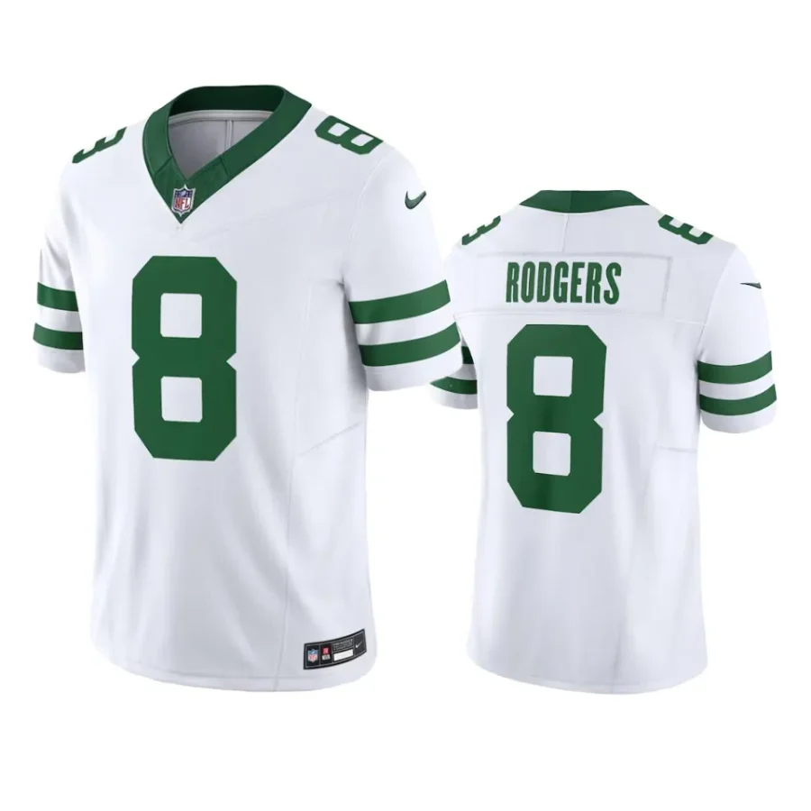 aaron rodgers jets legacy limited white jersey