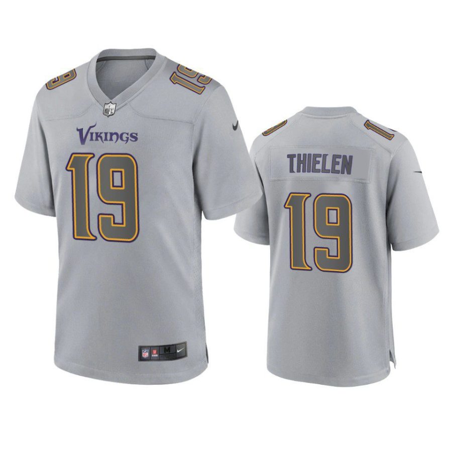 adam thielen vikings atmosphere fashion game gray jersey