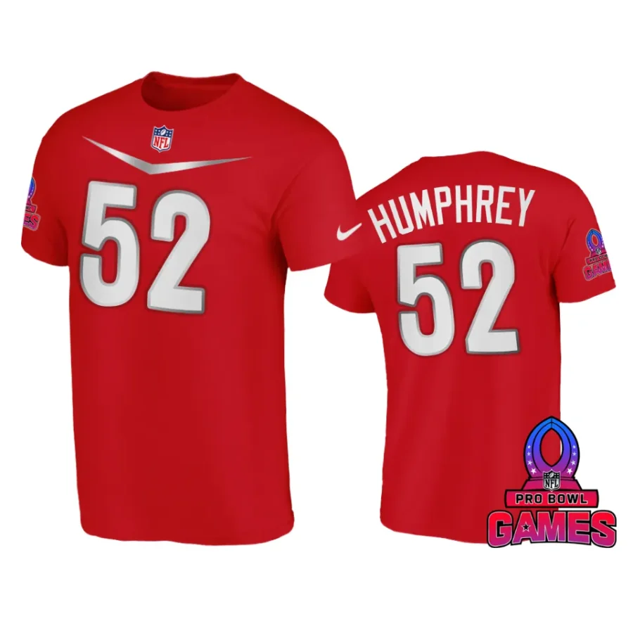 afc creed humphrey red 2024 pro bowl games name number t shirt