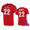 afc derrick henry red 2024 pro bowl games name number t shirt
