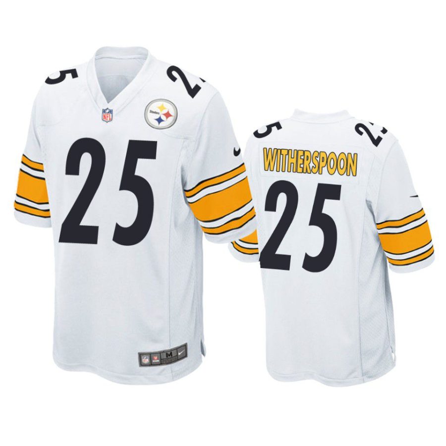 ahkello witherspoon steelers white game jersey