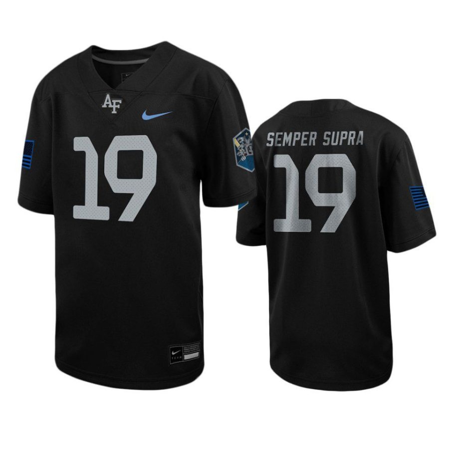 air force falcons 19 black space force rivalry jersey
