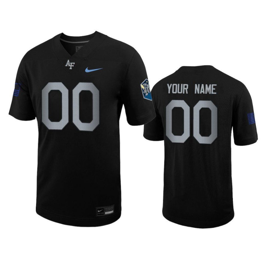 air force falcons custom black space force rivalry football jersey