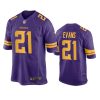 akayleb evans vikings purple alternate game jersey
