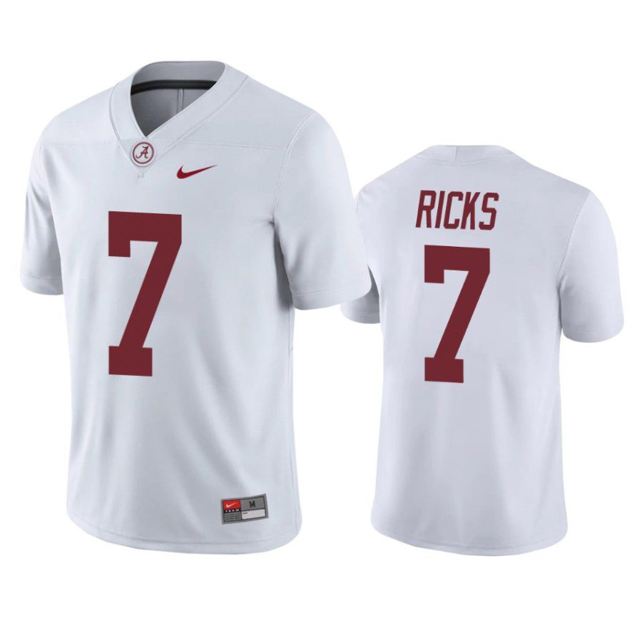 alabama crimson tide eli ricks white game jersey