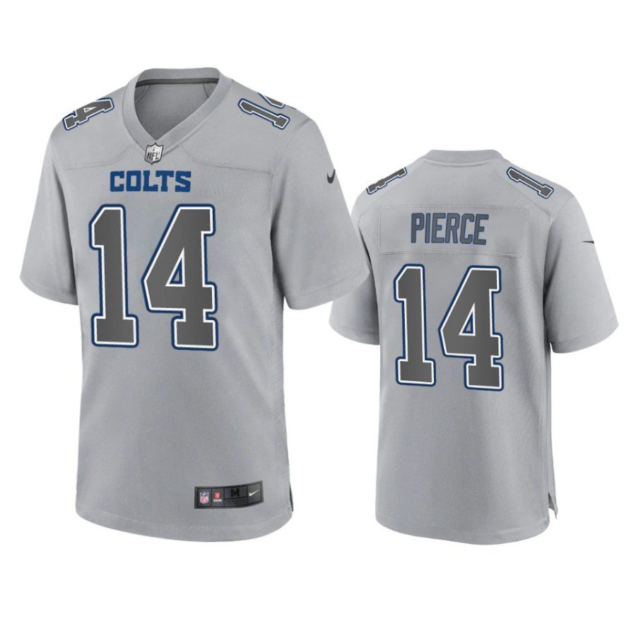 alec pierce colts atmosphere fashion game gray jersey