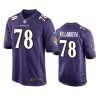 alejandro villanueva ravens purple game jersey