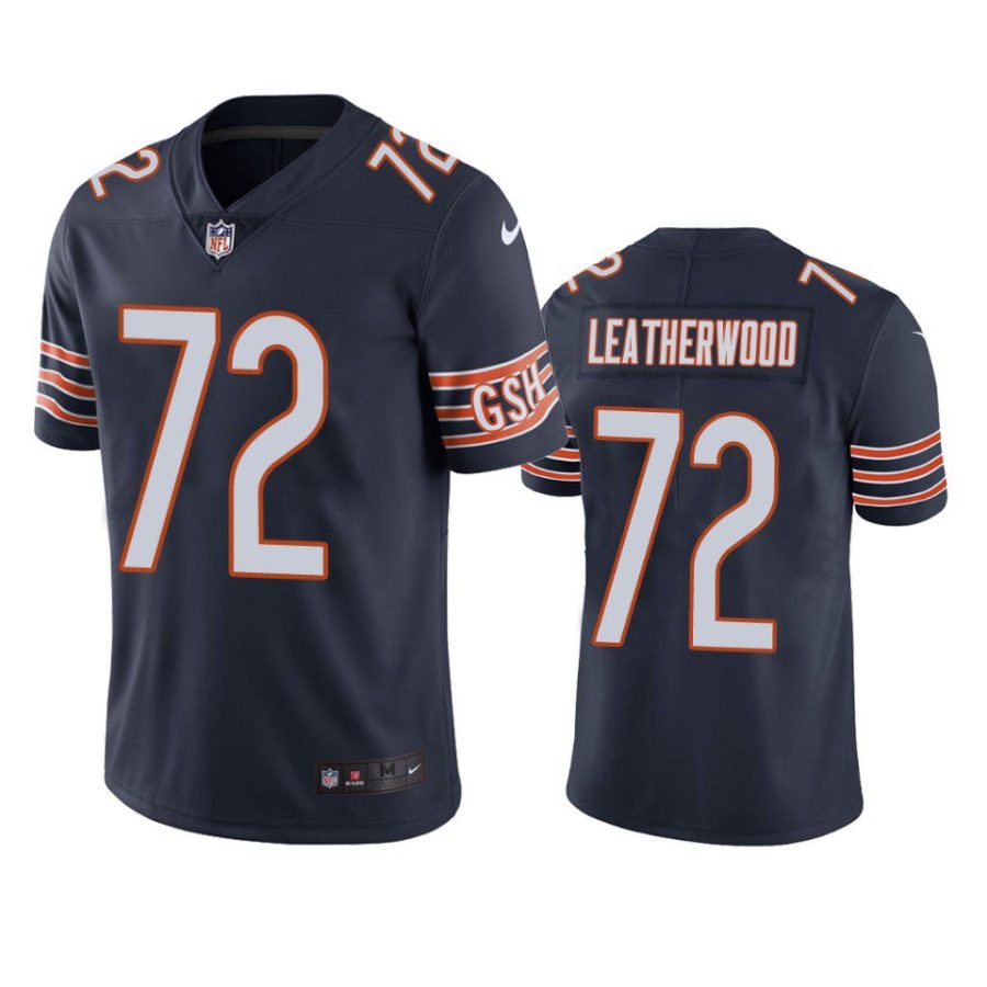 alex leatherwood bears navy vapor limited jersey