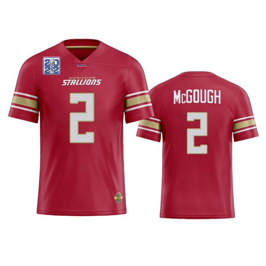 alex mcgough stallions red 2022 usfl champions replica jersey