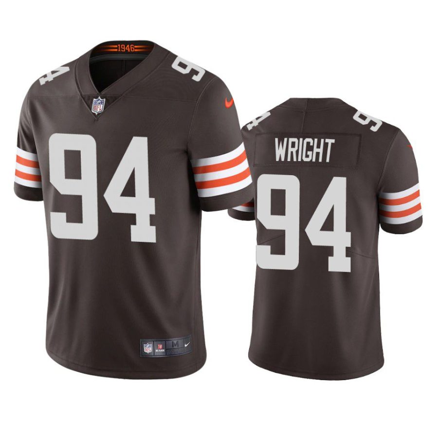 alex wright browns brown vapor jersey