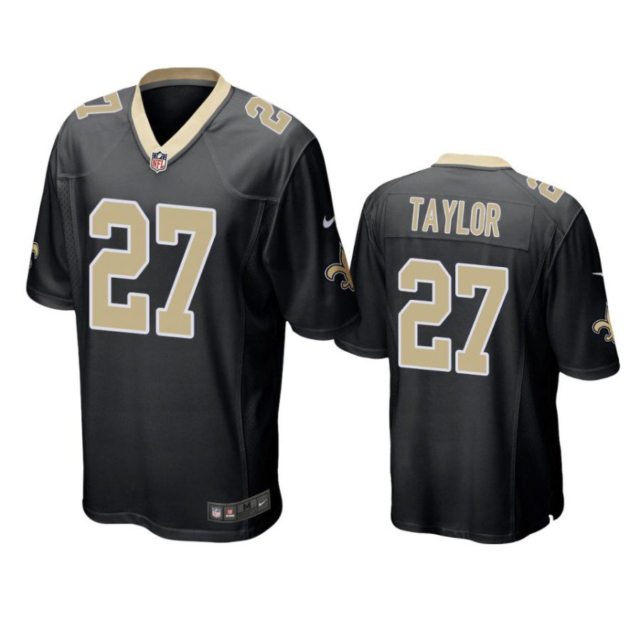 alontae taylor saints game black jersey