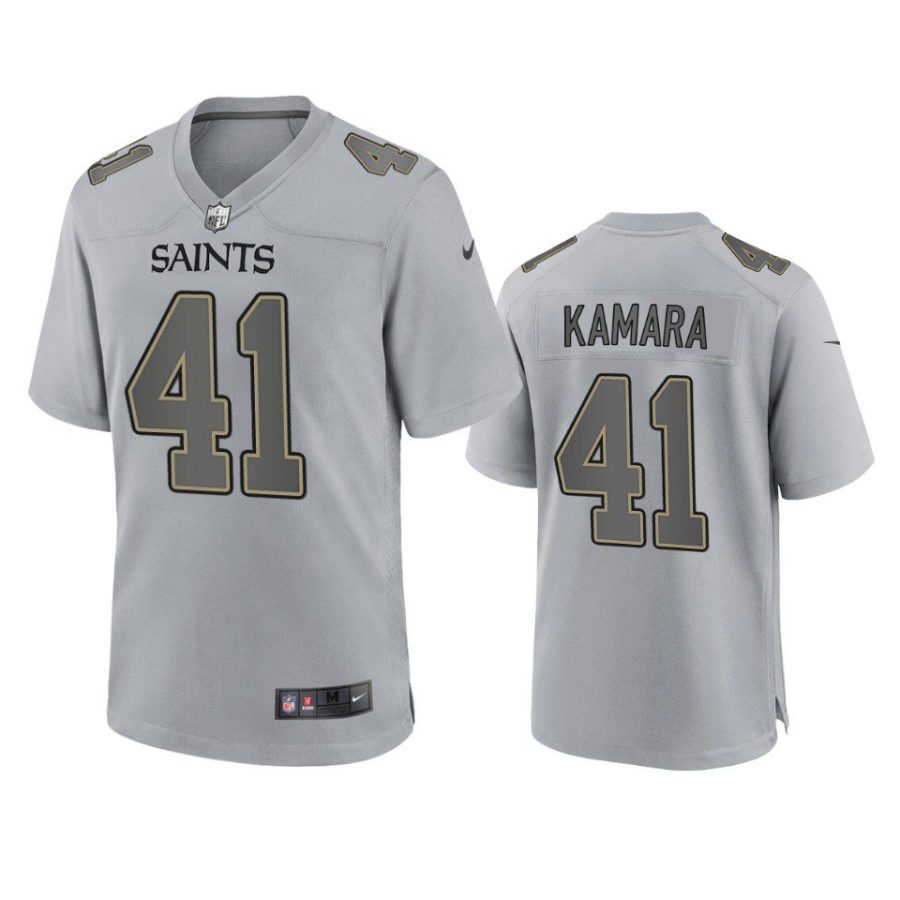 alvin kamara saints gray atmosphere fashion game jersey