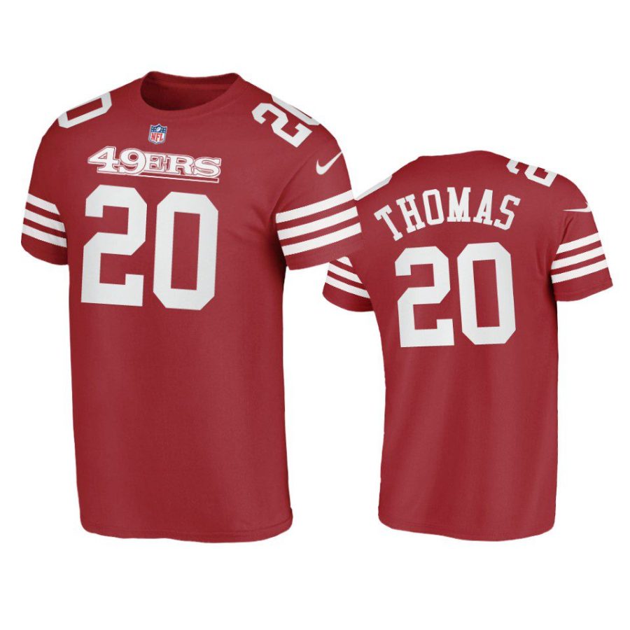 ambry thomas 49ers scarlet t shirt