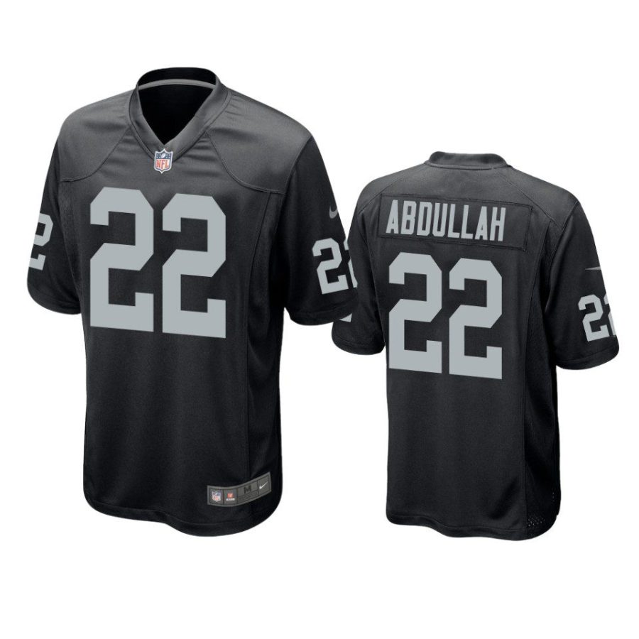 ameer abdullah raiders game black jersey