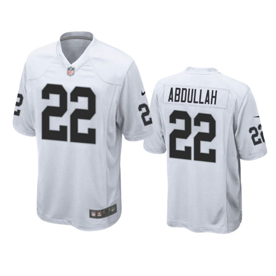 ameer abdullah raiders game white jersey