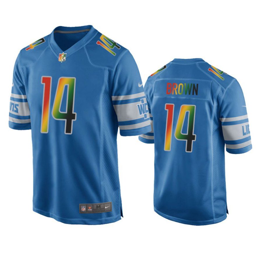 amon ra st. brown lions blue juneteenth freedom day jersey